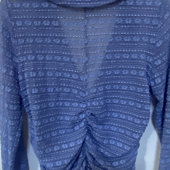 Anthropologie NWT Sheer Top Women’s L Floral Ruched Sleeves & Waist Feminine - Picture 12 of 14